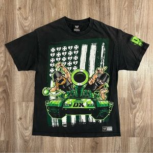 WWE 2008 Authentic Wear DX Army Wrestling T-Shirt Men's Size L